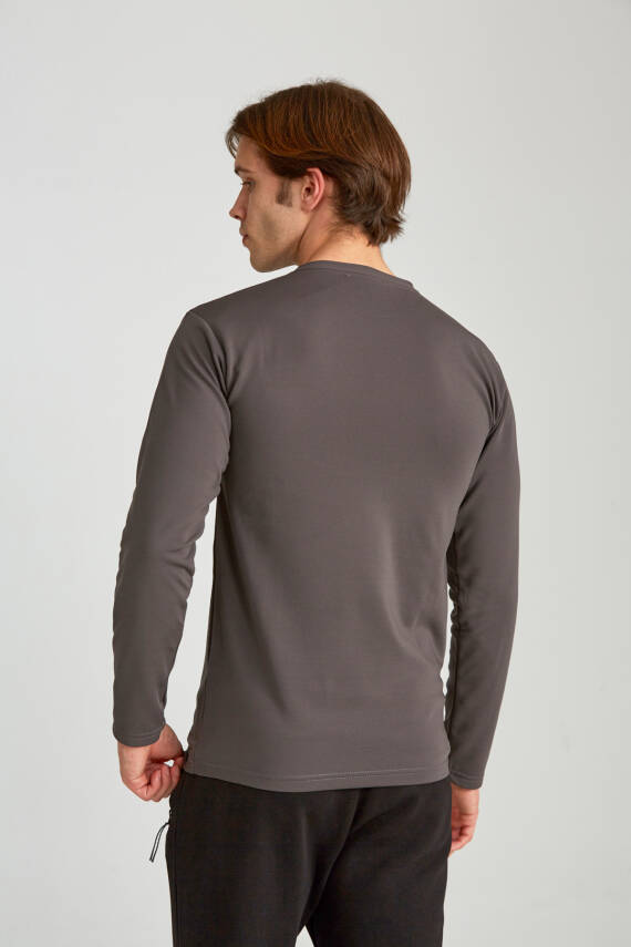 Erkek Slim Jakarlı Minimalizm Petrol - 11