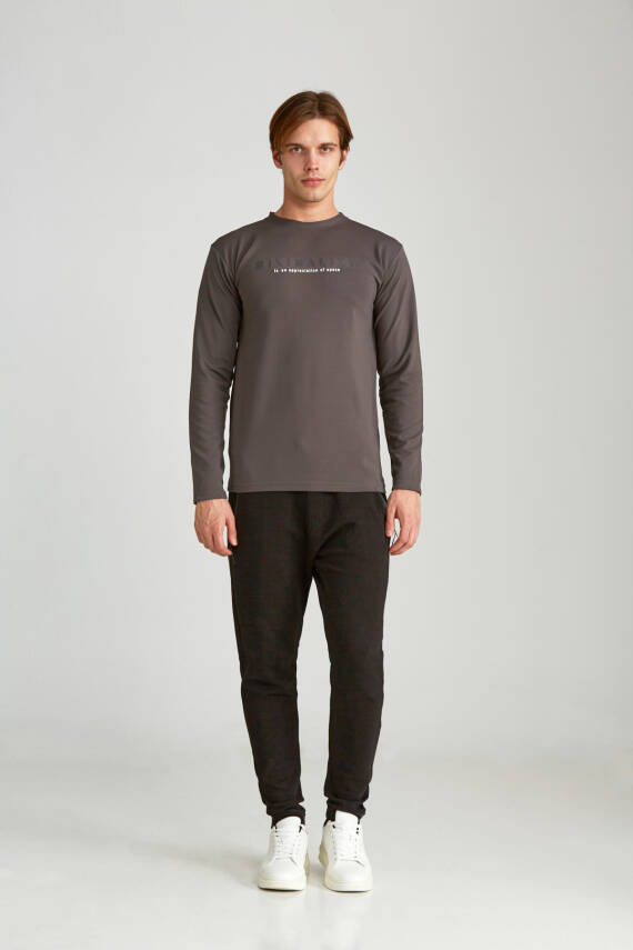 Erkek Slim Jakarlı Minimalizm Petrol - 12