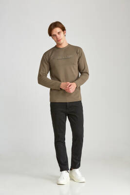 Erkek Slim Jakarlı Minimalizm Petrol - 9