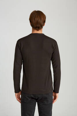 Erkek Slim Jakarlı Minimalizm Petrol - 2