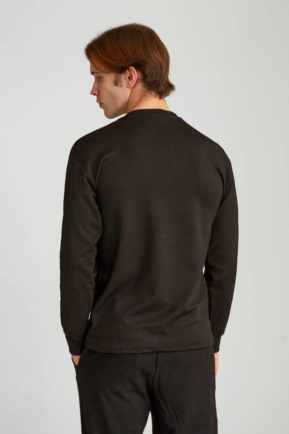 Erkek Slim Jakarlı Quick Life Füme - 15