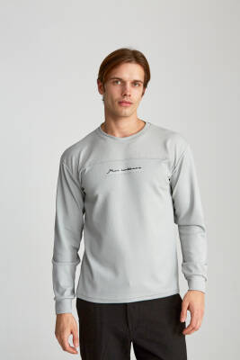 Erkek Slim Jakarlı Quick Life Füme - 11