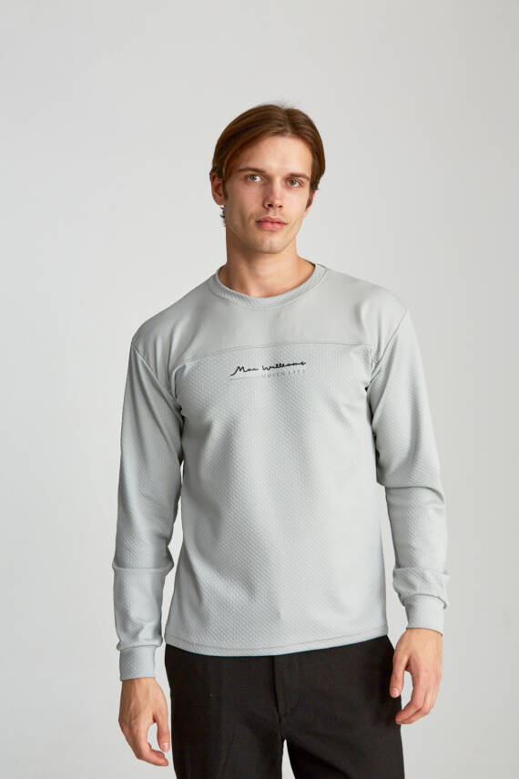 Erkek Slim Jakarlı Quick Life Füme - 11