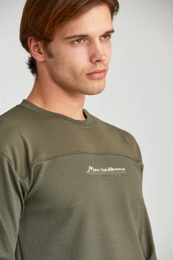 Erkek Slim Jakarlı Quick Life Füme - 5