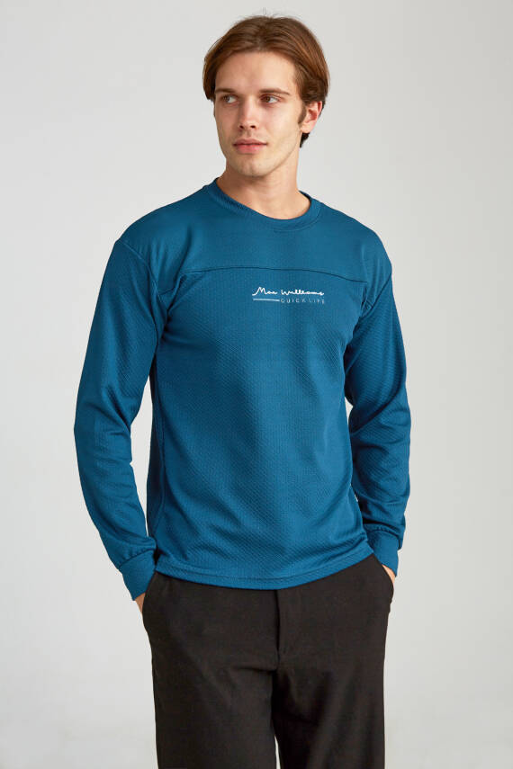 Erkek Slim Jakarlı Quick Life Füme - 2