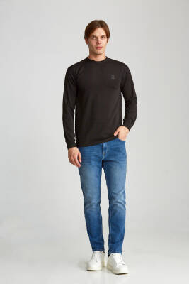 Erkek Slim Jakarlı Werroni Göğüs Arma Siyah - 15