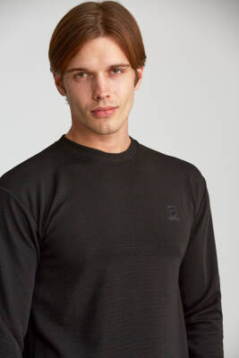 Erkek Slim Jakarlı Werroni Göğüs Arma Siyah - 13