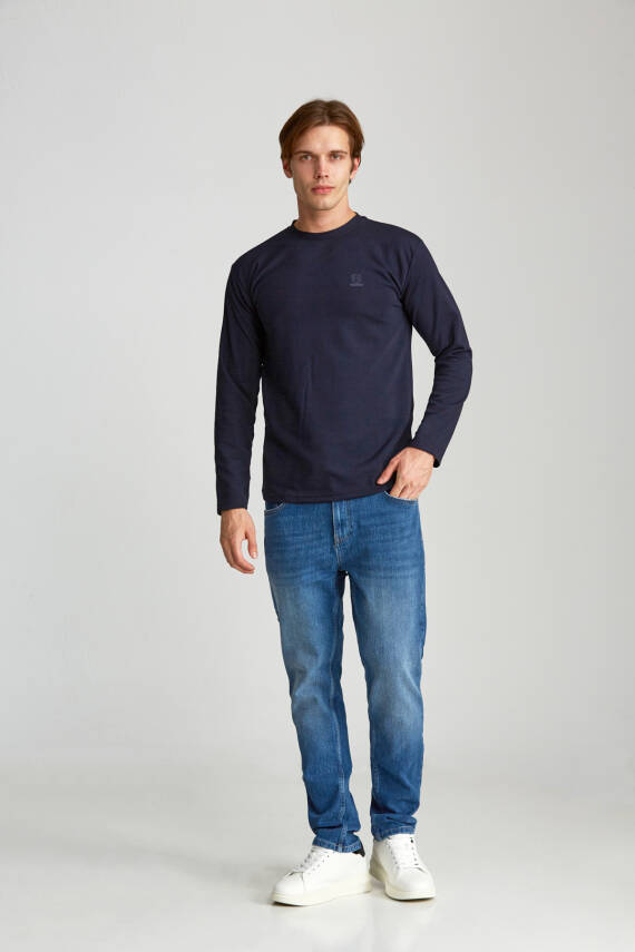 Erkek Slim Jakarlı Werroni Göğüs Arma Siyah - 12